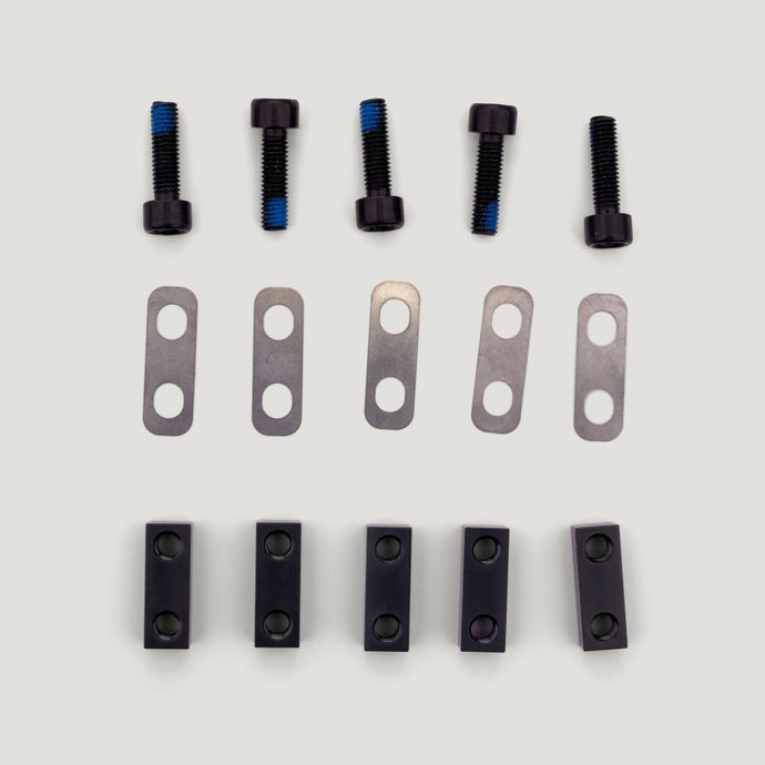 Kit: FOX 40/Marzocchi 58 Lower Leg Axle Pinch Bolt Parts (5 Each: Fasteners, shims, and pinch bars. Axle not included) Marzocchi Bomber 58