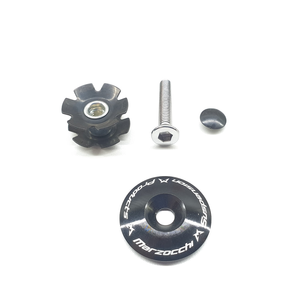 Marzocchi A-Head Cap inkl. Klaue, 1 1/8", schwarz A