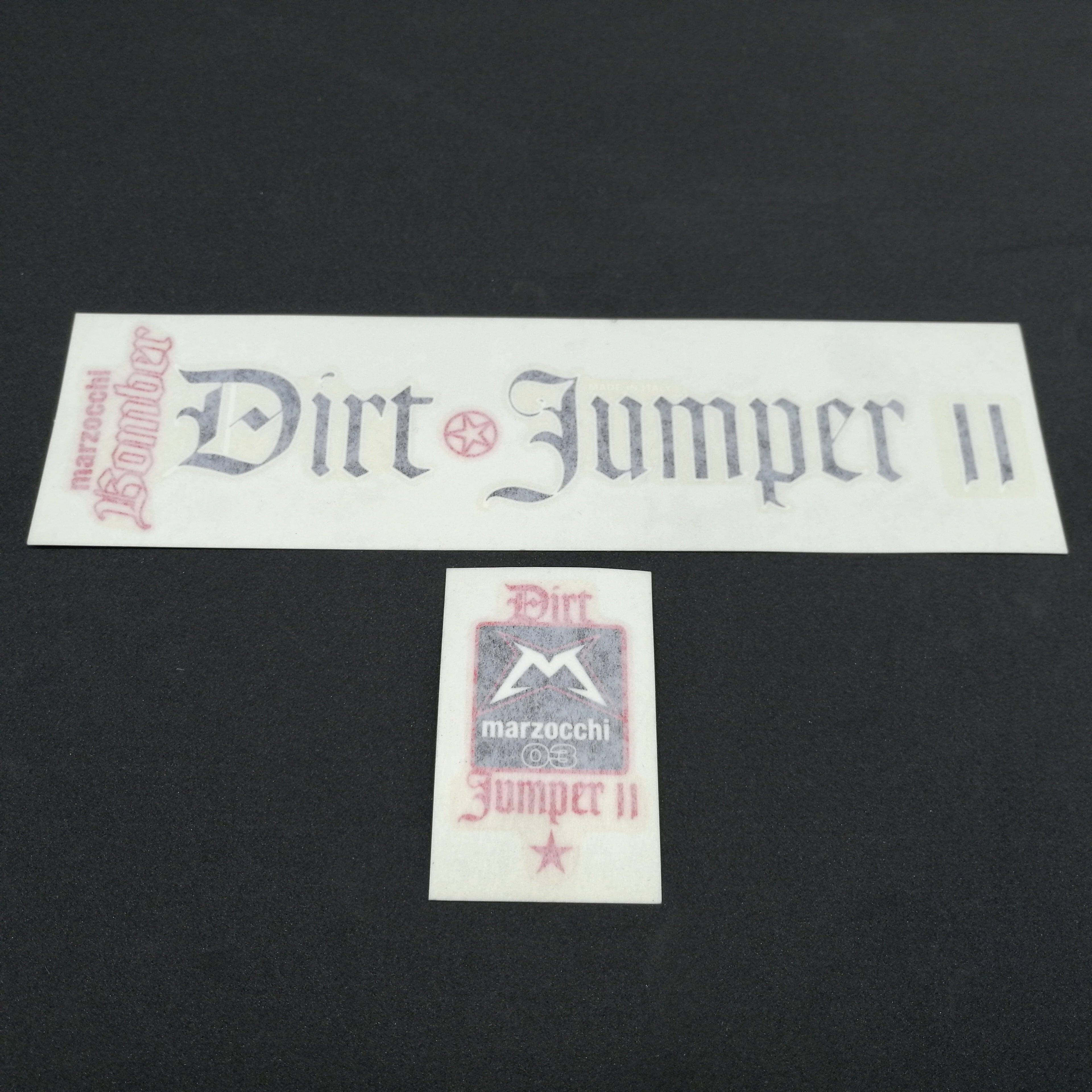 RH+LH ETIKETTEN DJ2 SCHWARZ/ROT