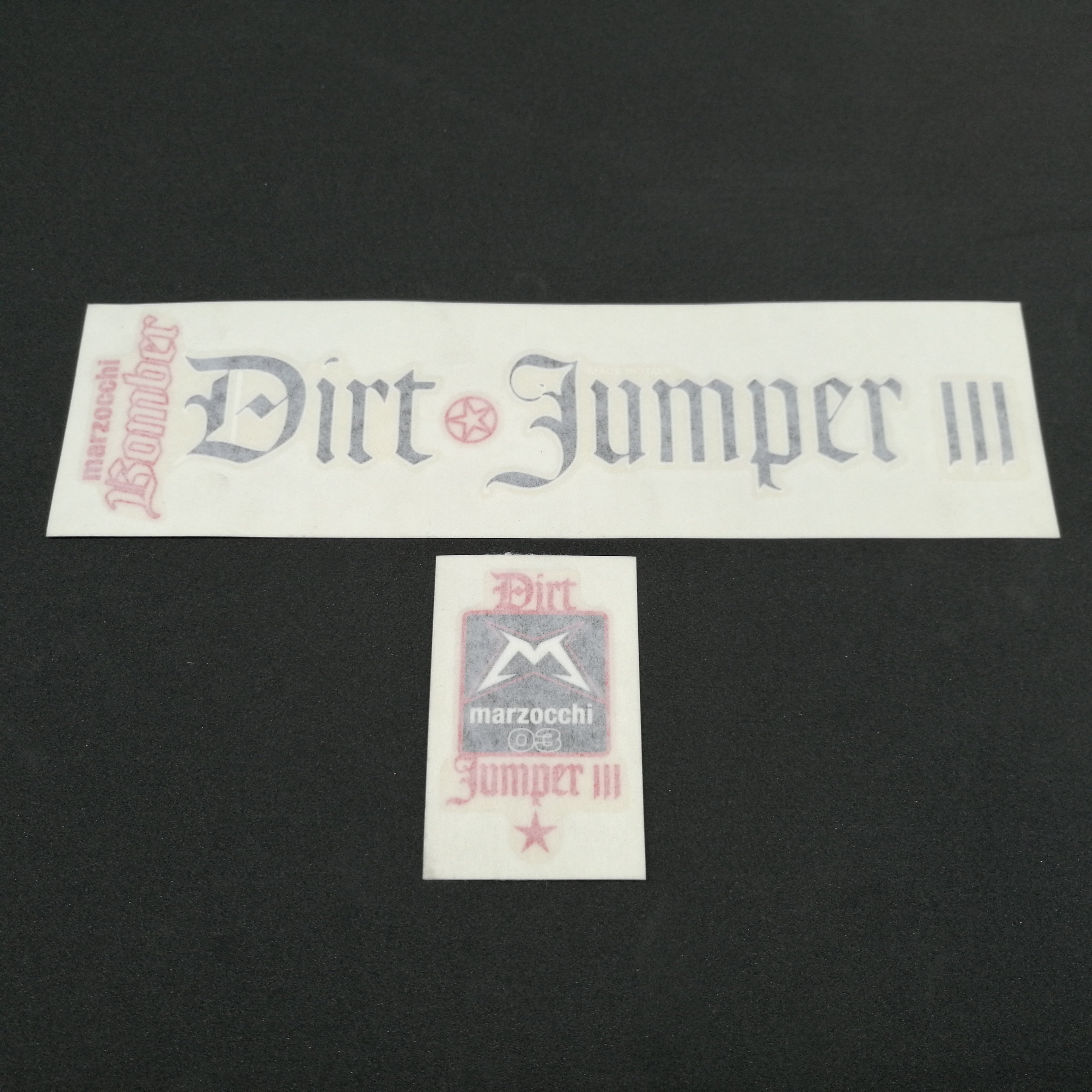 RH+LH ETIKETTEN DJ3 SCHWARZ/ROT