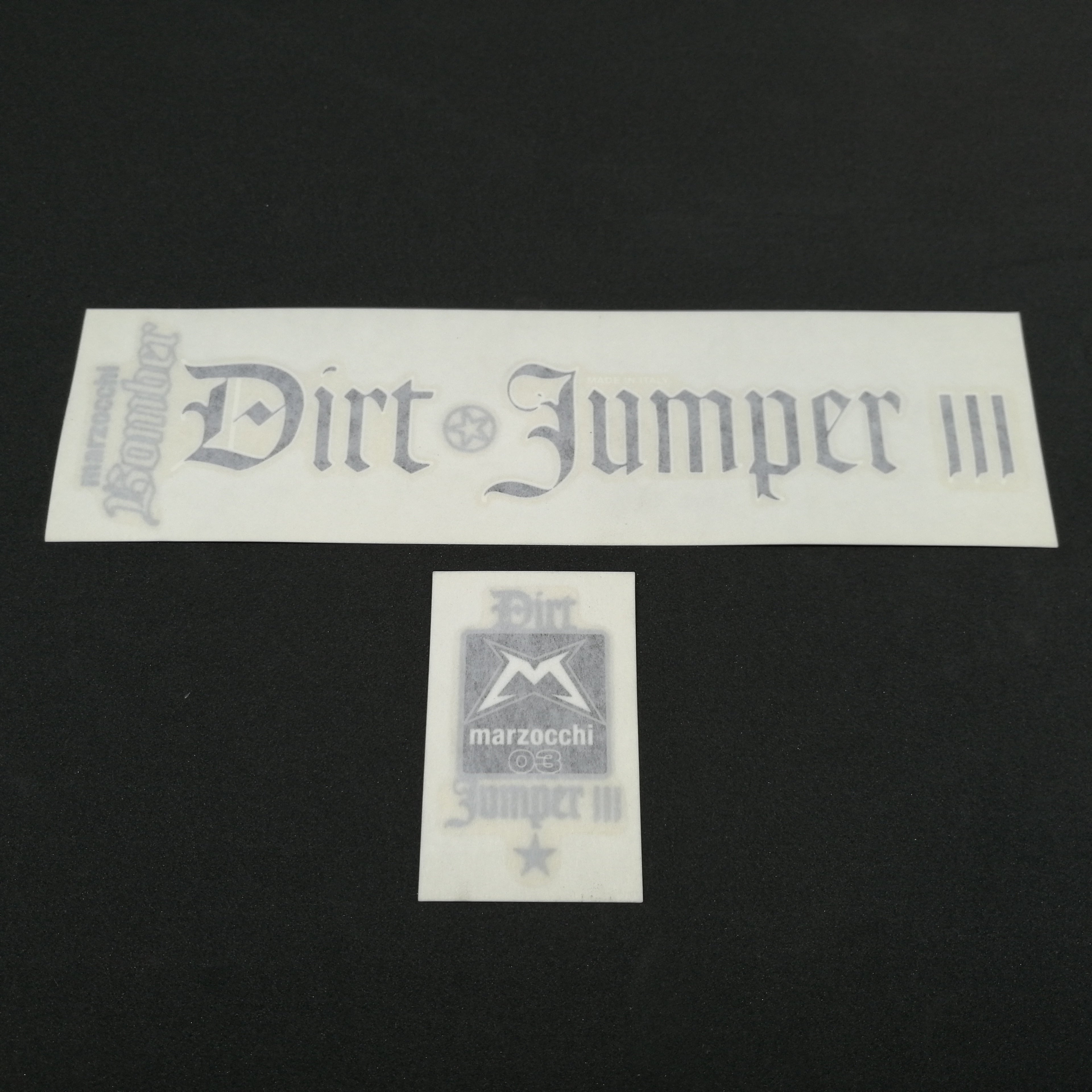 RH+LH ETIKETTEN DJ2 SILBER/SCHWARZ