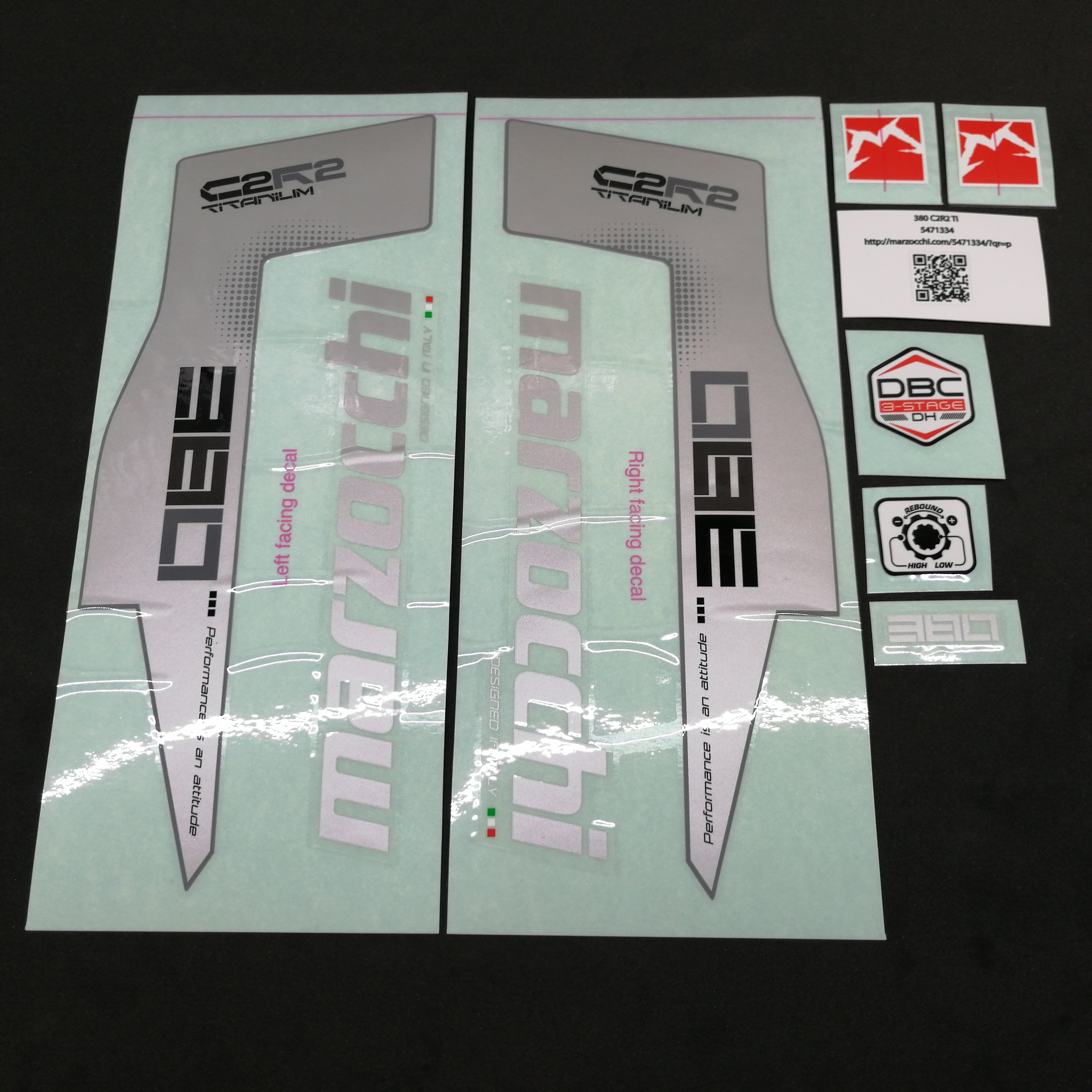 AUFKLEBER-KIT MY15 380 C2R2 TI WHTF