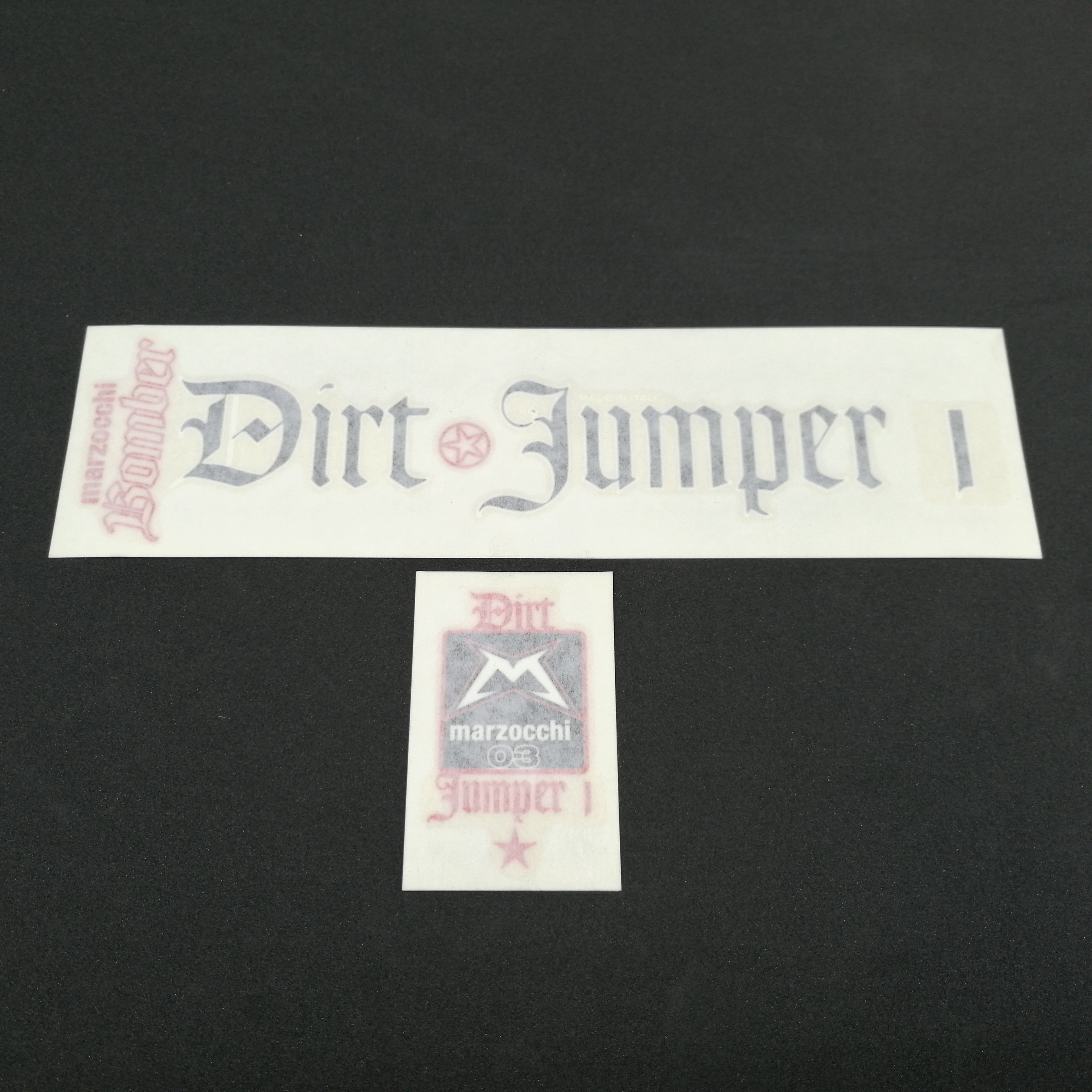 RH+LH ETIKETTEN DJ 1 SCHWARZ/ROT